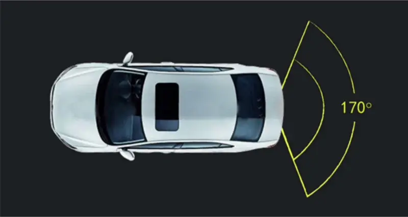 4 светодиодные задние камеры заднего вида движущиеся динамические траектории