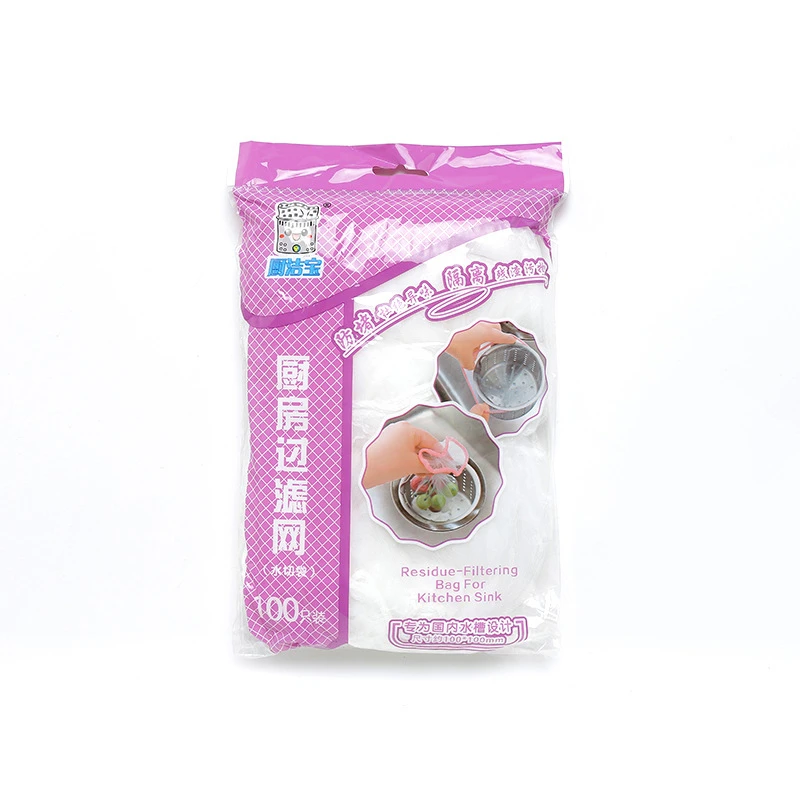 100pcs set Household Kitchen Sink Strainer Bag Mesh Sewer Water Filter Drainage Residue Anti-blocking | Дом и сад