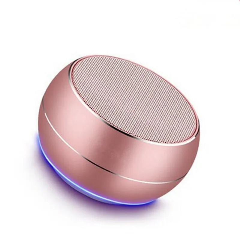 Маленькая bluetooth колонка мини сабвуфер металлическая музыкальная беспроводная