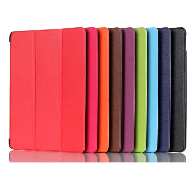 Для samsung Galaxy Tab A 9,7 T550 T555 P550 P555 ультра тонкий 3 раза Флип Смарт чехол защитный чехол из искусственной кожи+ Защитная пленка на экран