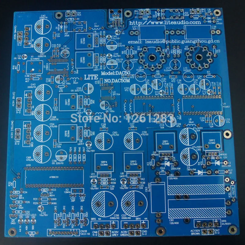 LITE high end pcb Плата декодера PCB PCM63 чип 6922 трубный выход|output| |
