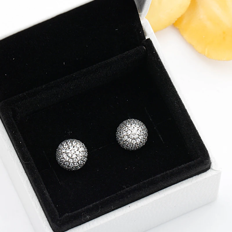 Женские серьги из серебра 925 пробы с блестящим кубическим цирконием | Украшения и