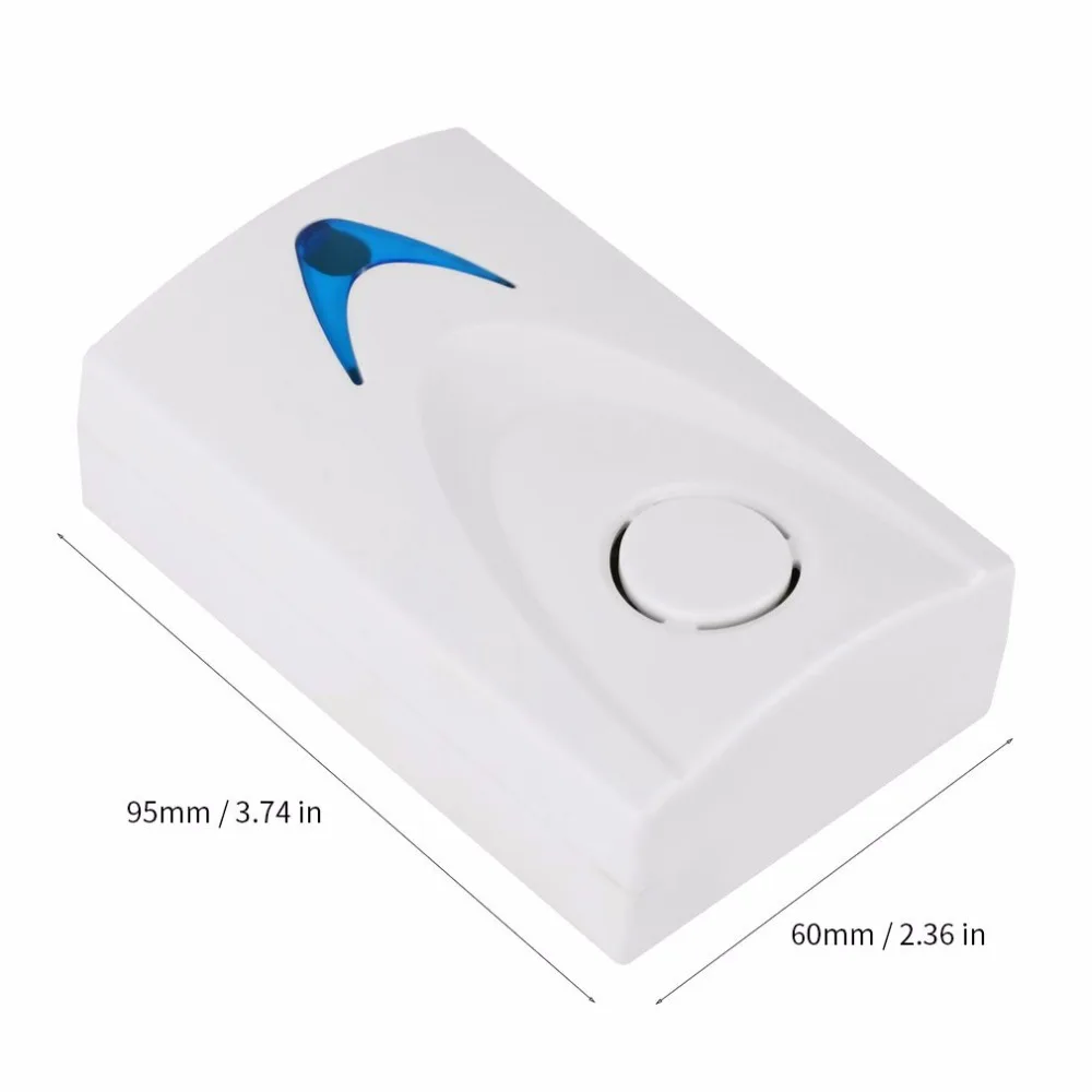 Wireless Door Bell 504D LED Chime Doorbell &amp Wireles Remote control 32 Tune Songs White Home Security Use | Безопасность и
