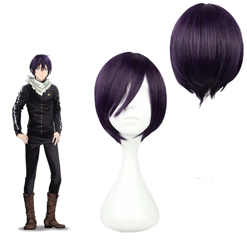 Парик для косплея аниме Noragami YATO мужские короткие термостойкие синтетические