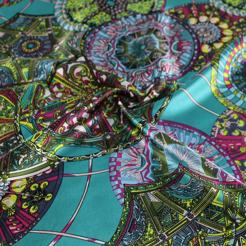 Винтажное цветочное мягкое платье из текстиля Tissu Charmeuse атласная ткань богемный |