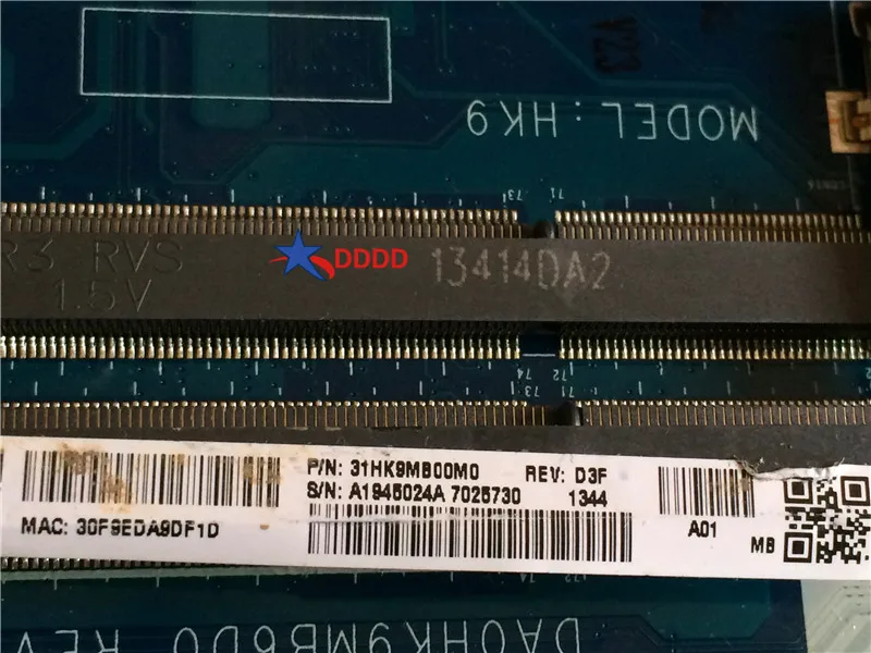 Оригинальная материнская плата для Sony Vaio SVF152 2117 CPU A1945024A DA0HK9MB6D0 полностью