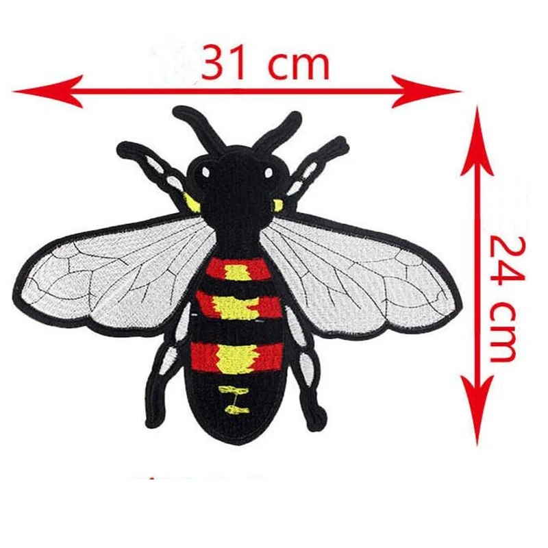Вышитая одежда цветочные пчелы нашивки для одежды с ним велосипеда лоскутные