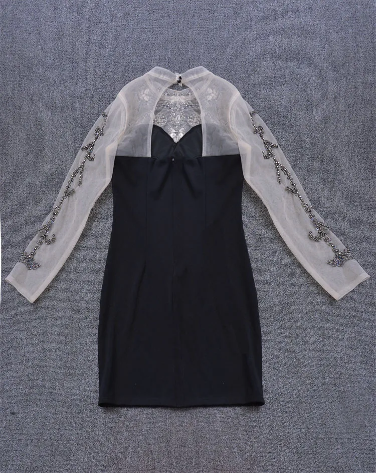 2016 сексуальное женское тонкое платье ручной работы с бриллиантами и длинным