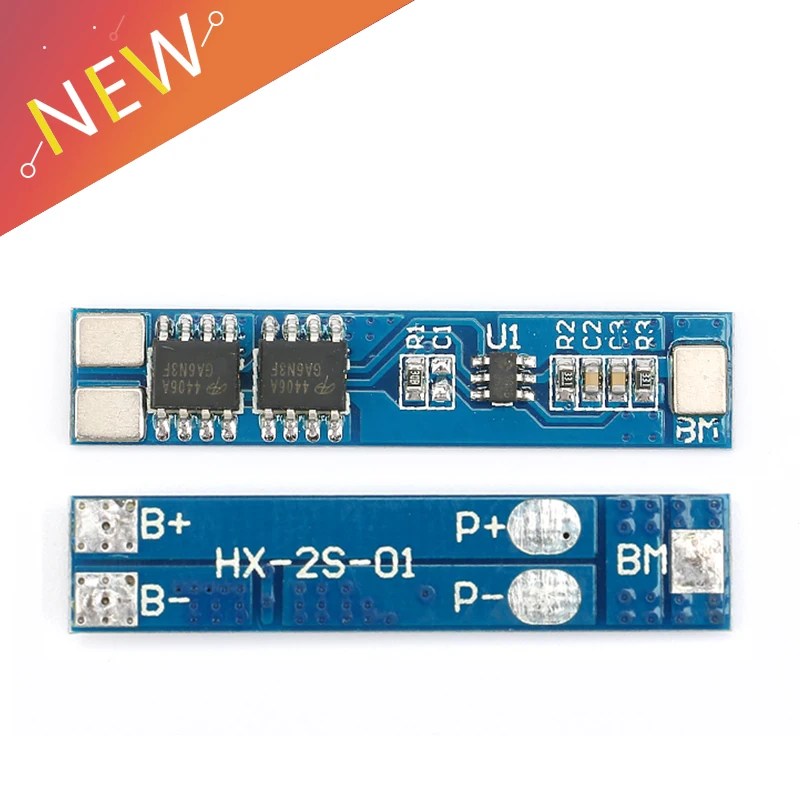 

1Pcs 2 S 5A 7.4V/8.4V 18650 Lithium Battery Charger Board Li-ion Battery Charging BMS Over Charge-Discharge Protection Module