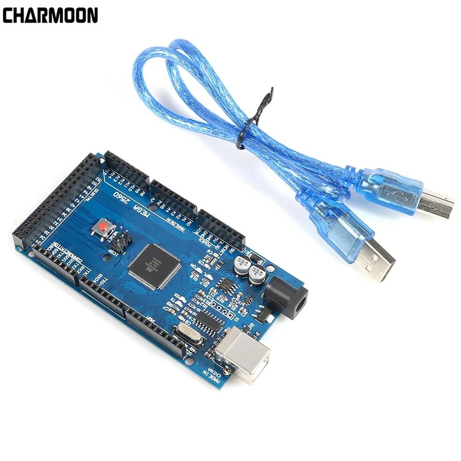 MEGA 2560 R3 AVR USB-плата для разработки флэш-плата CH340G + Бесплатный USB-кабель arduino |