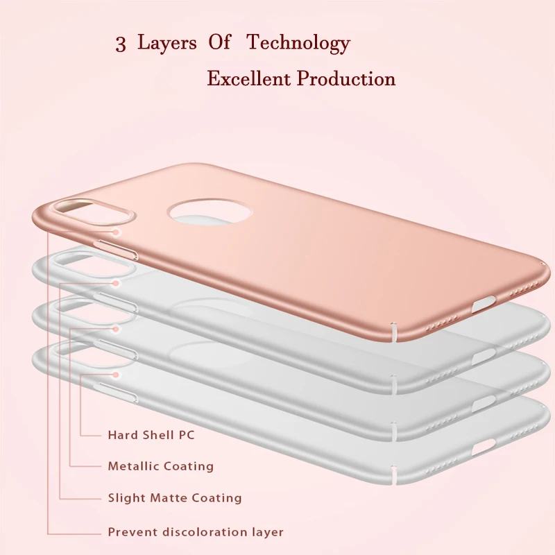 Роскошный чехол для телефона iPhone X 10 IX Ультратонкий накладка 7 6 s Plus жесткий из поликарбоната Обложка|case for