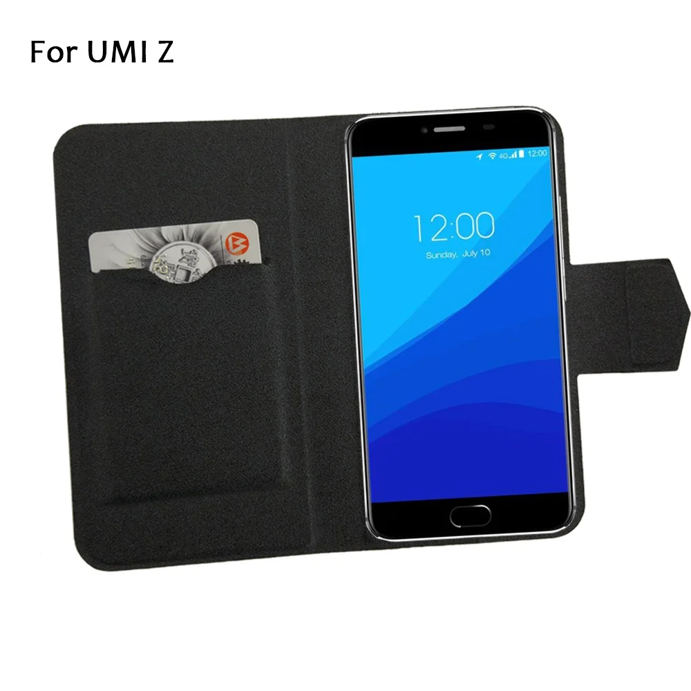5 цветов Лидер продаж! Кожаный чехол для телефона UMI Z роскошный флип с подставкой