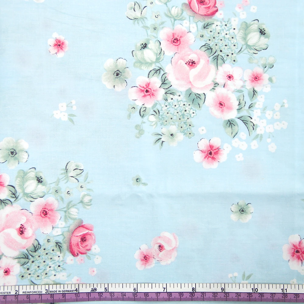 2"* 58" 50*145 см смешанные цветы напечатаны хлопок ткань, DIY материалы ручной работы для изготовления одежды ремесла, 1yc1986