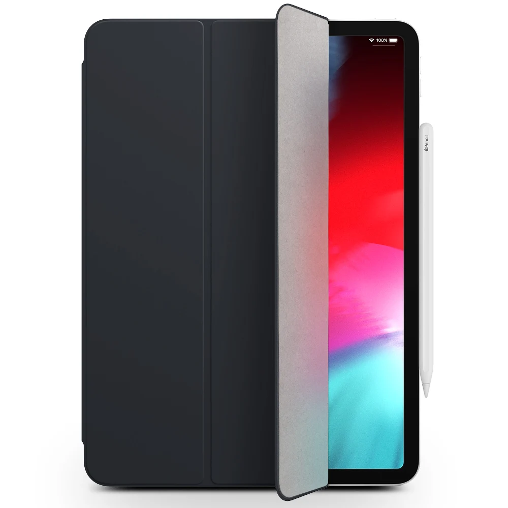 QIALINO, модный Ультратонкий чехол для планшета из натуральной кожи для iPad Pro 12,9, чехол-подставка для iPad Pro 11 - Цвет: Black 12.9