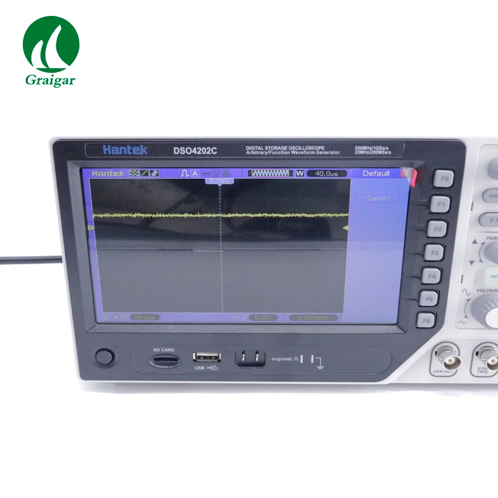 Hantek DSO4202C цифровой осциллограф 2 канала 1 канал произвольный/функциональный