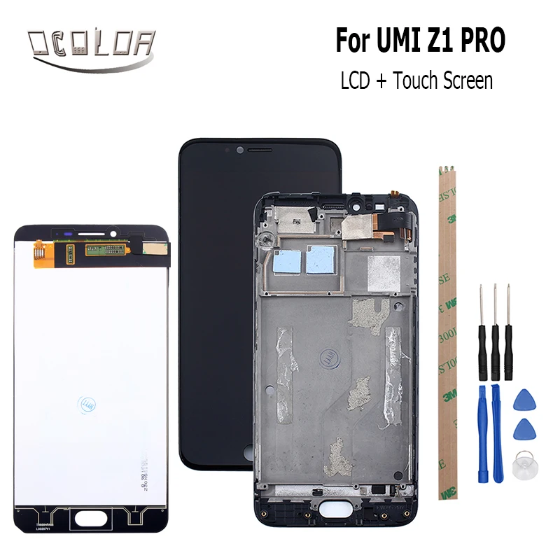 Ocolor для UMI umidigi Z1 Pro ЖК-дисплей Дисплей и Сенсорный экран с заменой Ассамблея рамка
