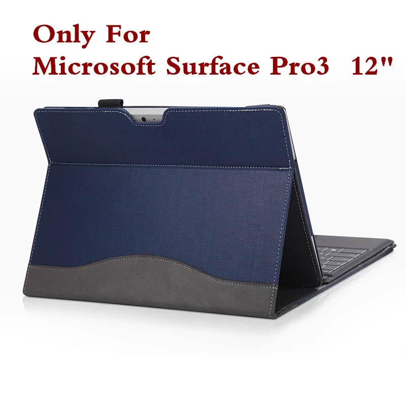 pro3 blue 12 inch Премиум чехол для планшета из искусственной кожи для microsoft Surface Pro 3 1" Surface Pro3 Модный чехол подарки - Цвет: pro3 blue 12 inch