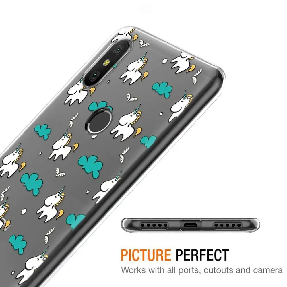 Мягкий прозрачный силиконовый чехол с рисунком Redmi 6 Pro для Xiaomi Mi A2 Lite Тонкий