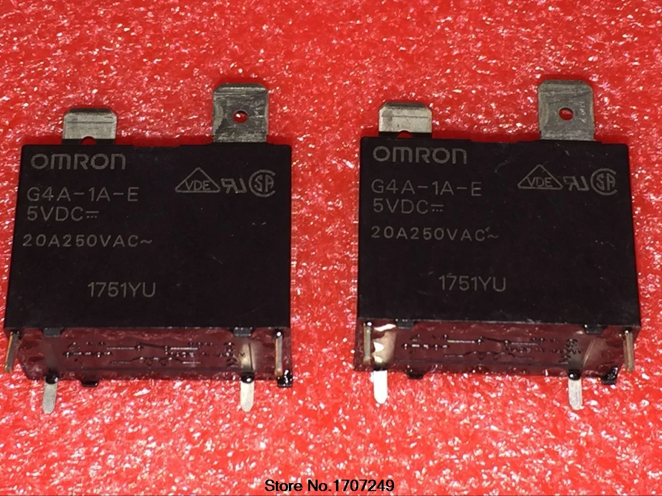 

50Pcs/lot Omron air conditioning car relay G4A-1A-E-5VDC G4A-1A-E-12VDC G4A-1A-E-24VDC G4A-1A-E 5V/12V/24VDC 20A25VAC 4Pin