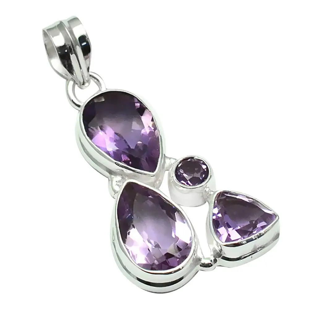 

Nature Amethyst Pendant 925 Sterling Silver, 42 mm, MHBAP5739