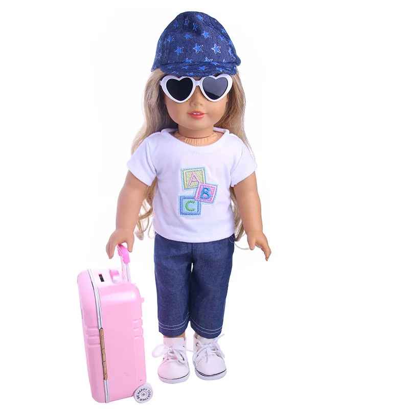 Детская коробка ToyDoll чемодан американская кукла аксессуары EXO Bjd 18 дюймовая