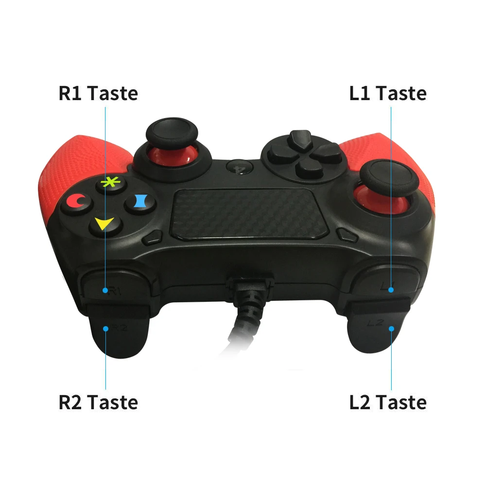 K ISHAKO для Sony Playstation 4 проводной игровой контроллер PS4 Pro вибрирующий джойстик DualShock