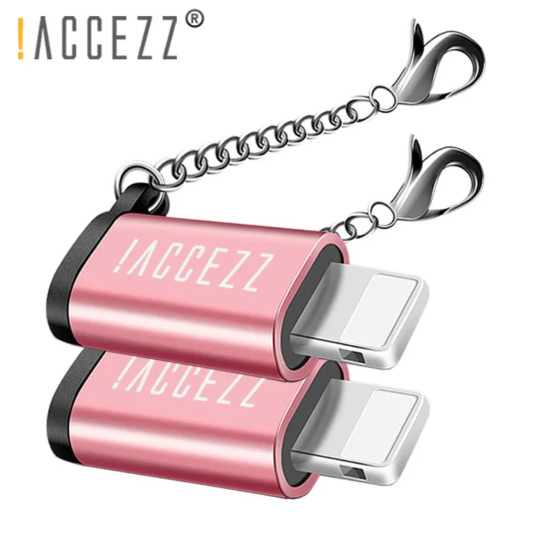 ! ACCEZZ Lighting To Micro USB Женский конвертер для Apple адаптер iphone X 7 8 6S Plus XS MAX XR разъем