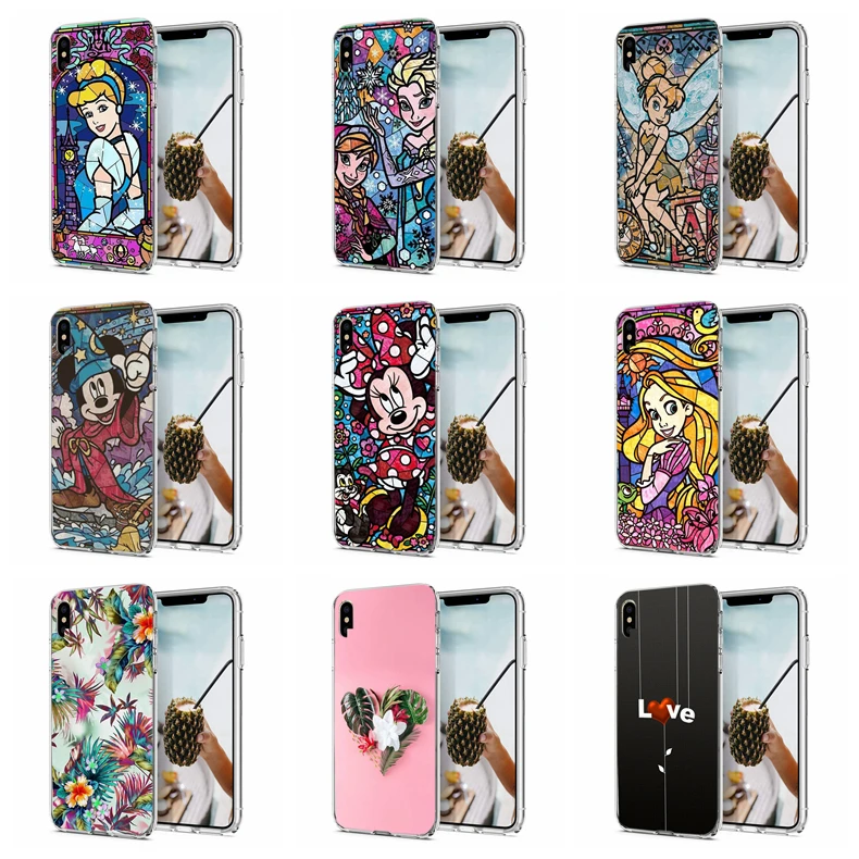 Для iPhone 8 7 6 6S Plus XS XR Max Пластиковая Задняя крышка прекрасный розовый Золотой