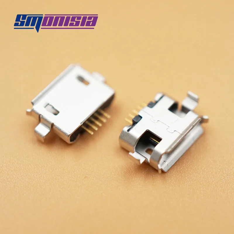 Микро USB разъем smonsy медная 2DIP ножка замена мобильного телефона для