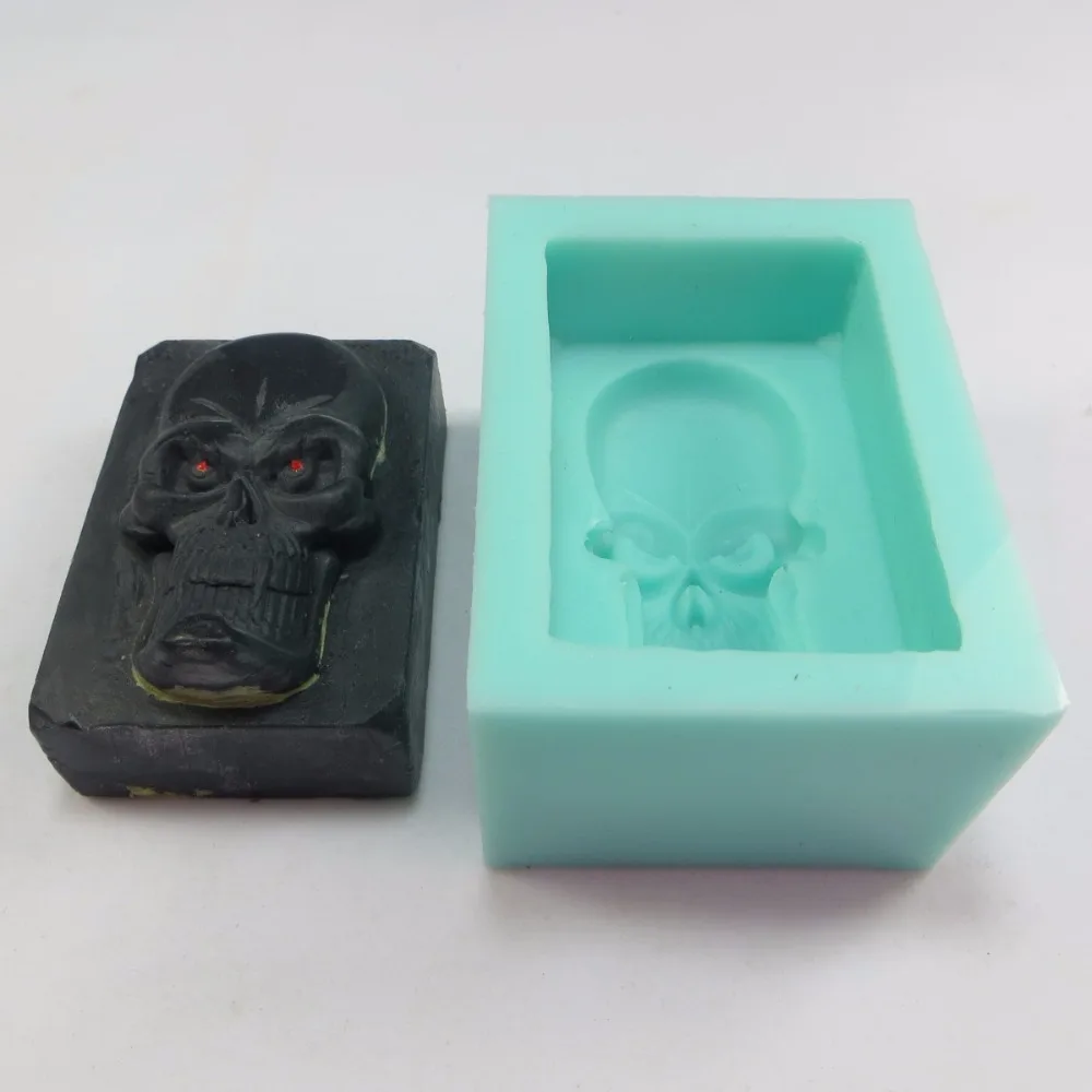 PRZY QT0010 Силиконовый Череп мыло формы для Хэллоуина декоративное мыло Монстр мыло на тему Хэллоуин формы ручная работа производство мыла формы