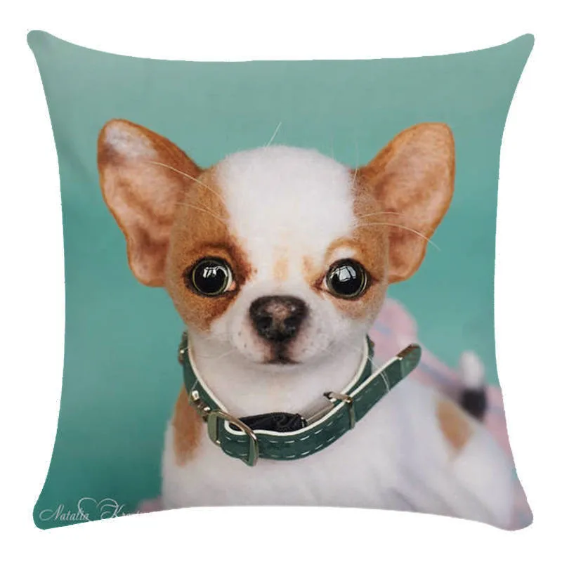 Пёс из мультфильма Cushio Квадратные наволочки для подушек Животные печатных