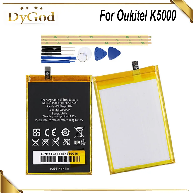 Аккумулятор DyGod 5000 мАч для Oukitel K5000 высококачественный аккумулятор с