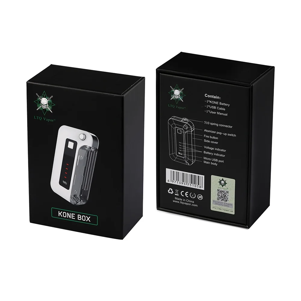 Мод для вейпа LTQ VAPOR Kone аккумулятор 900 мАч бак КБР 510 Thread атомайзер электронная
