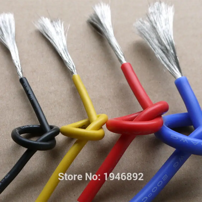 Гибкий силиконовый провод 16 AWG 10 цветов кабель RC OD 3 0 мм луженая медная проволока