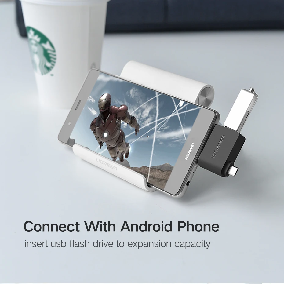 UGreen USB к OTG адаптер Micro Android мобильный телефон универсальный кабель для передачи