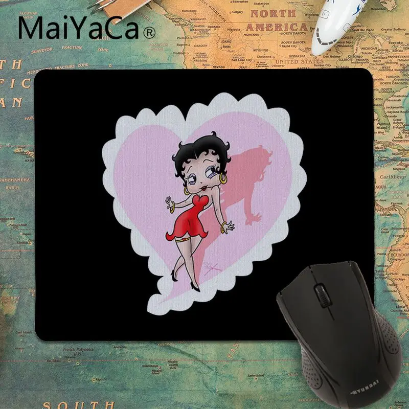 Коврики для мыши MaiYaCa Betty boop girl по индивидуальному заказу компьютерный коврик