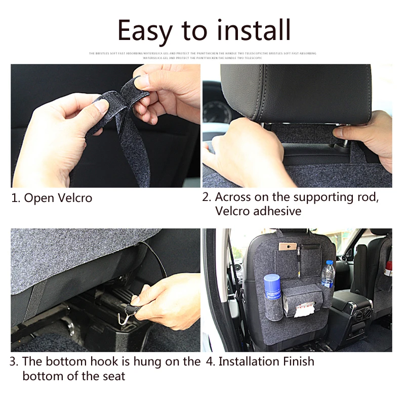 Автомобильные аксессуары мульти-контейнер с карманами средства ухода для