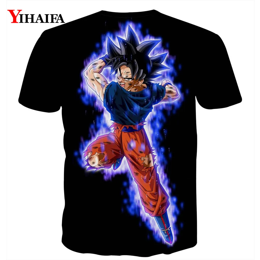 Новая мужская футболка с 3D принтом аниме Dragon Ball Z крутая модная удобная