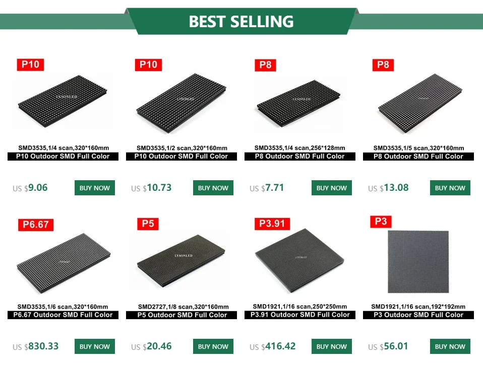 LYSON СВЕТОДИОДНЫЙ P6 наружный Smd RGB светодиодный модуль дисплея 192x192 мм, 32x32 пикселей наружный P6 бизнес рекламный полноцветный светодиодный дисплей