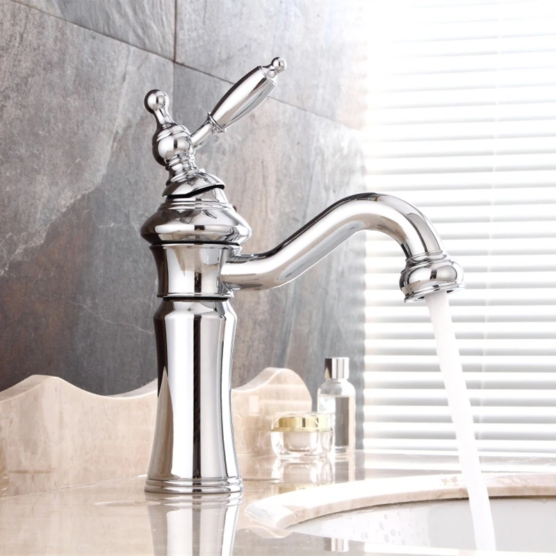 Смесители для раковины, хромированные, одно рычажные, горячая и холодная вода, смеситель для раковины с краном для домашнего украшения LH-16929.