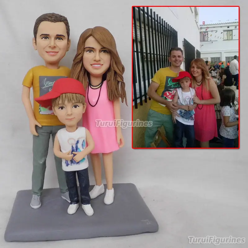OOAK кукла из полимерной глины семейные подарки индивидуальная фигурка с собакой
