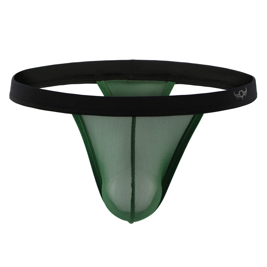 Мужские прозрачные трусики танга с Т образной спинкой сексуальные стринги для