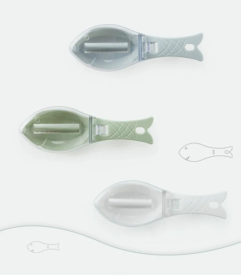 Pescado cepillo raspado pesca cepillo rallador as rpido eliminar Pescado cuchillo limpieza pelador Scaler rascador con C