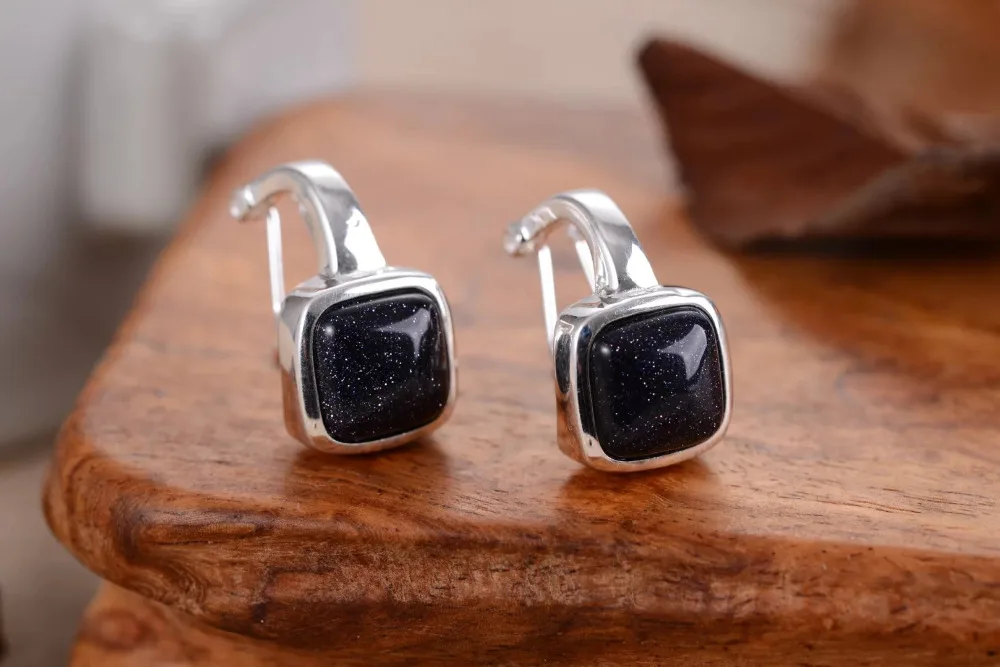 Brinco Свадебные brincos moda pendientes Серьги Зеленый Опал синий драгоценный камень бусы
