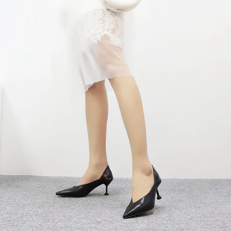 B1 3 размеры 34–40 женский Винтаж с острым носком туфли лодочки женская обувь на