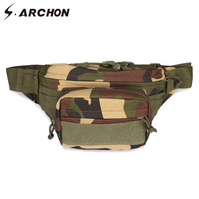 Мужской Камуфляжный поясной рюкзак S.ARCHON военные армейские сумки