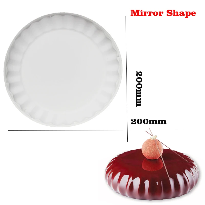 25 форм, силиконовая форма для выпечки, форма для муссов и десертов, форма для торта, силиконовая форма для выпечки, форма для украшения торта - Цвет: Mirror