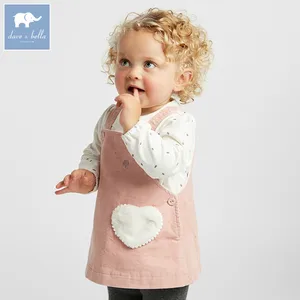 Dave bellaDBZ8059 осеннее платье на бретельках в стиле Лолиты для маленьких девочек, подтяжки для дня рождения, платье для вечеринки, одежда для детей ясельного возраста