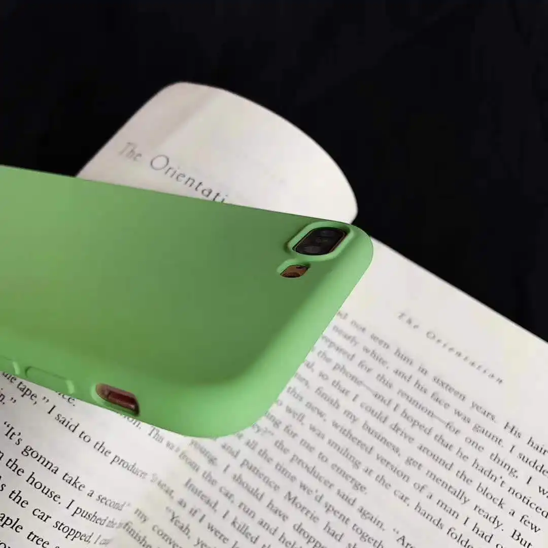 Матча зеленые матовые чехол для iPhone 7 Plus SE 5S 6 S X XS MAX XR Обложка мягкая TPU телефон