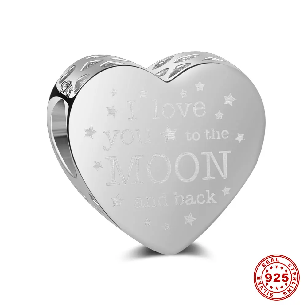 Endless Charms hot sale 925 Sterling silver truly love heart shape charms beads fit bracelet making for women | Украшения и